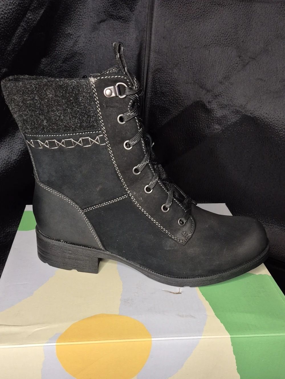 Earth Origins Rowan Women's 11W 11 Wide Black Boots - New